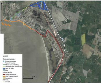 illustration Charente-Maritime : longue digue de retrait à Yves