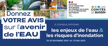 illustration Consultation publique : les enjeux de l'eau & les risques d'inondation